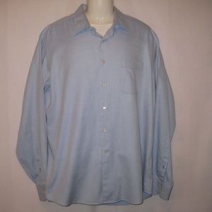 TOMMY BAHAMA Sz 16 1/2 36-37 Blue L/S Dress Shirt